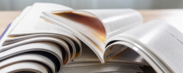 Picture of scientific journals for release about responsible authorship.