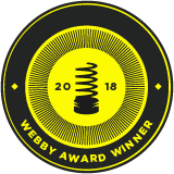2018 Webby Award winner.