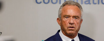 Photo of HHS Secretary Robert F. Kennedy Jr., whose views on vaccination against measles are the subject of a new survey.