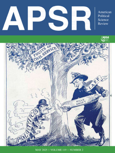 Cover of the American Political Science Review