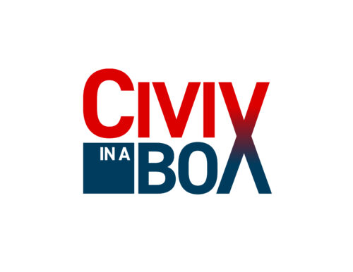 Civic in a box logo for release about LAIC award.