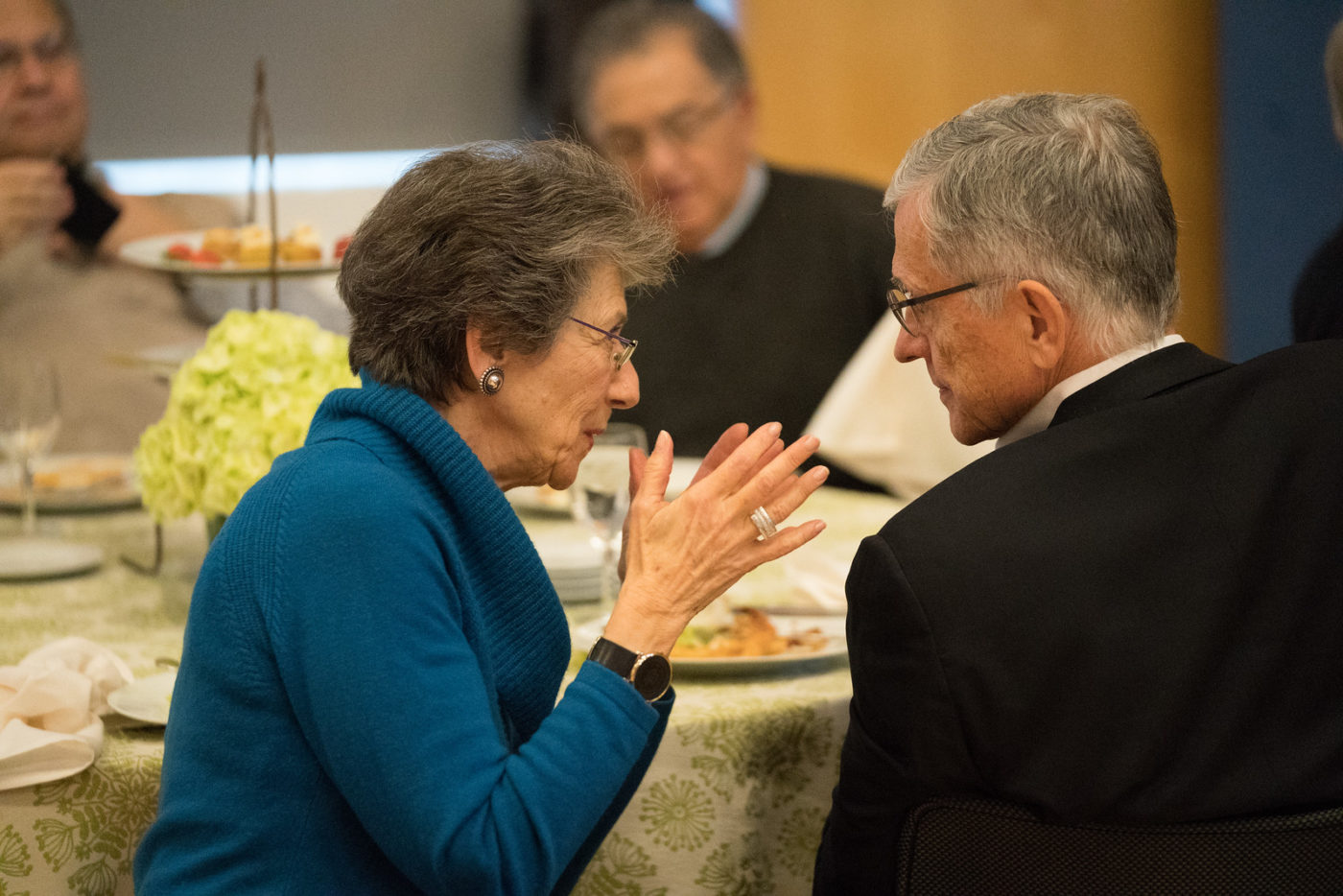 Former FCC Commissioners Susan Ness and Tom Wheeler.