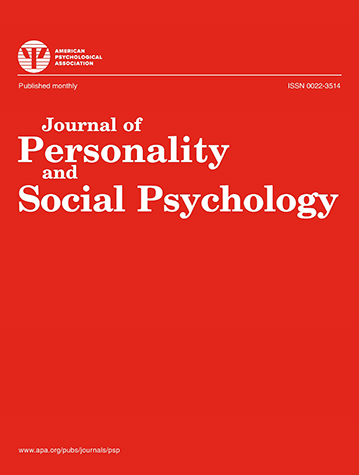 Journal of Personality and Social Psychology cover